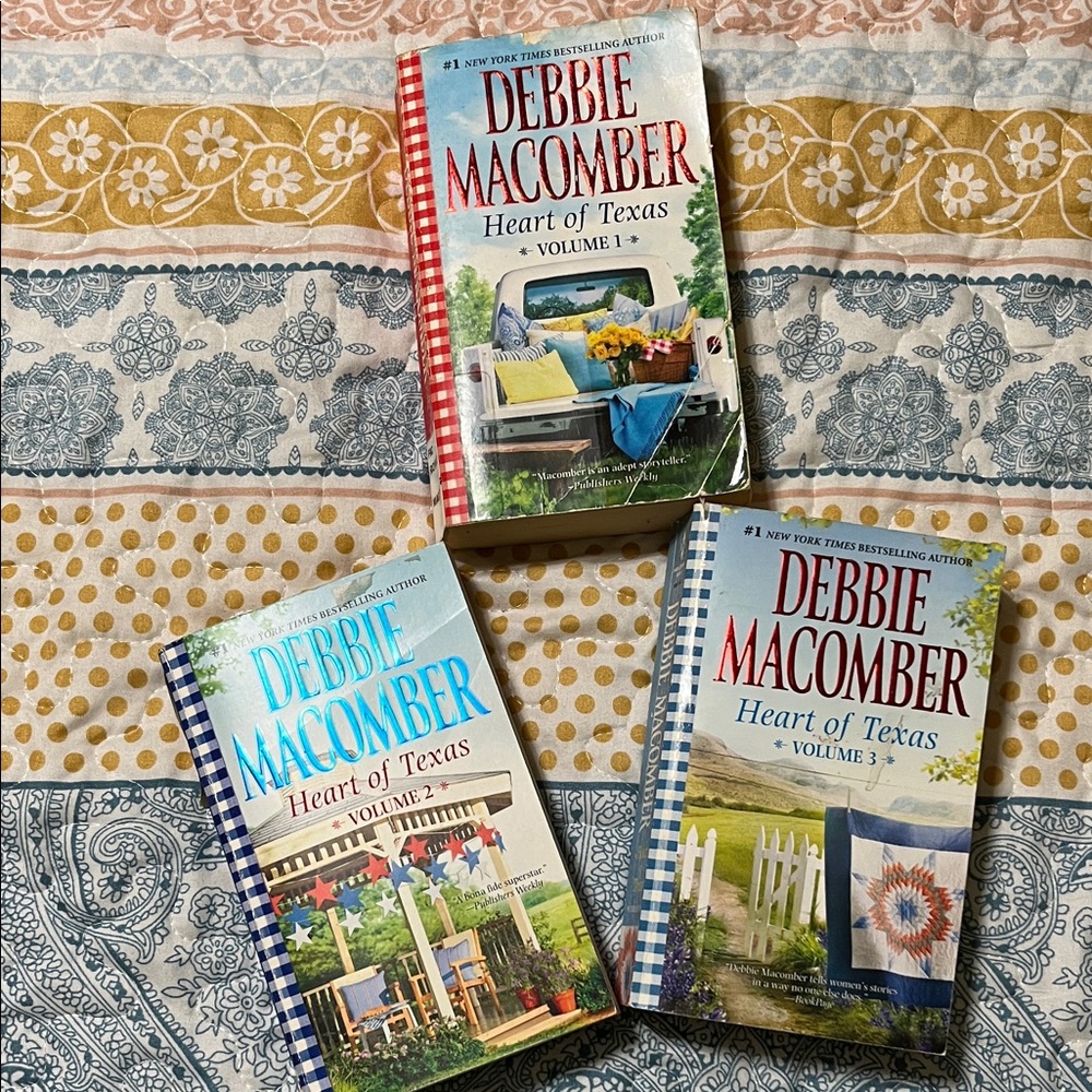 Heart of Texas Paperback Book Set - Blue, Red, White Covers